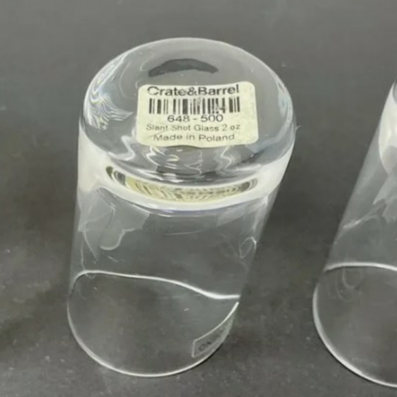 ISO Crate & Barrel Slant Shot Glasses - Picture 2 of 2